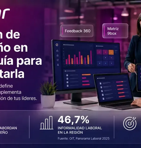 Guía de evaluación de desempeño en LATAM con panel de resultados por competencias y matriz de potencial